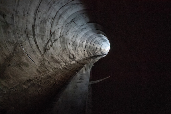 Interior image of a tunnel